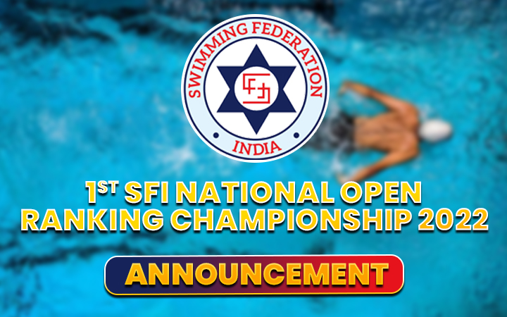 1st SFI National Open Ranking Championship 2022 - Announcement