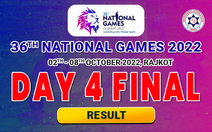 36TH NATIONAL GAMES 2022 GUJARAT - DAY 4 FINAL RESULT