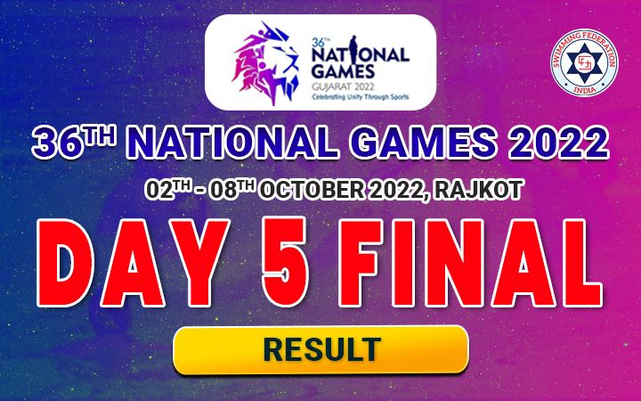 36TH NATIONAL GAMES 2022 GUJARAT - DAY 5 FINAL RESULT