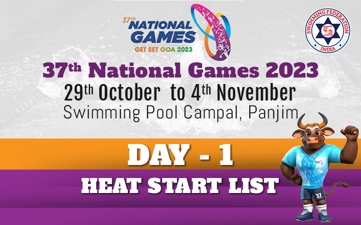 37th National Games 2023 - Day 1 Heat Start List