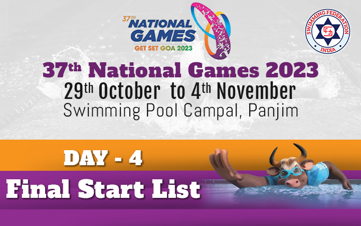 37th National Games 2023 - Day 4 Final Start List
