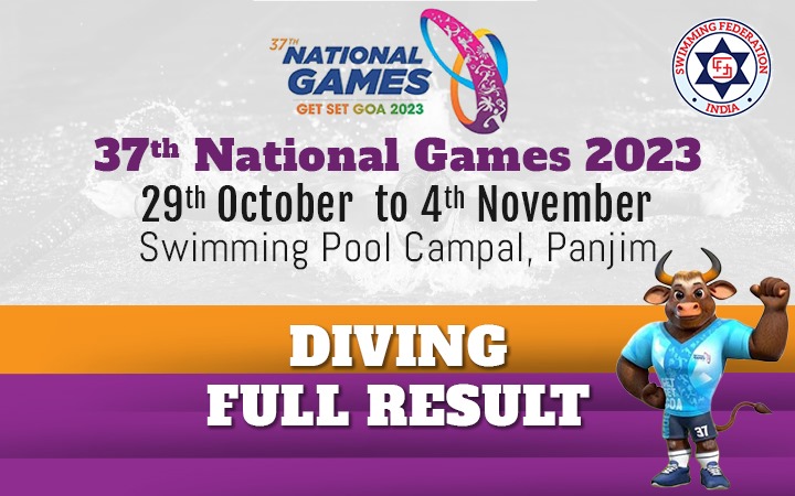 37th National Games 2023 - Diving Full Result
