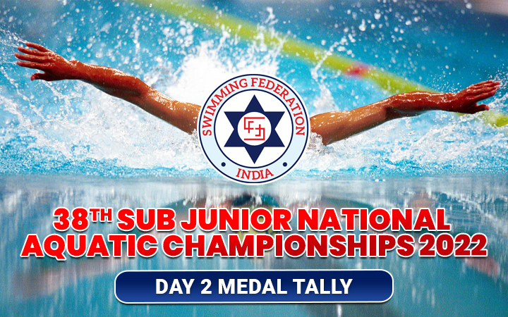 38th Sub Junior National Aquatic Championships 2022 - Day 2 Medal Tally