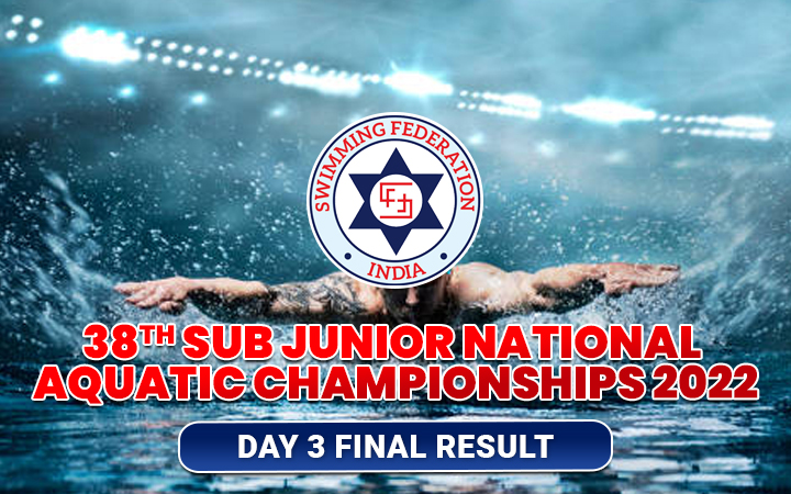 38th Sub Junior National Aquatic Championships 2022 - Day 3 Final Result