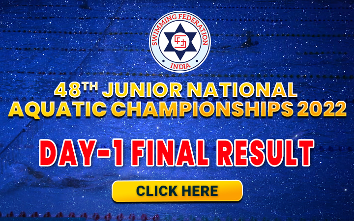 48th Junior National Aquatic Championships 2022 - Day 1 Final Result