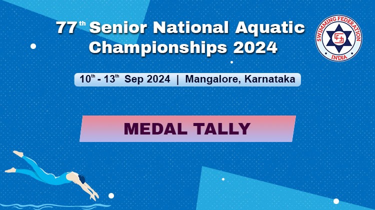 77th Senior National Aquatic Championships 2024 - Medal Tally 