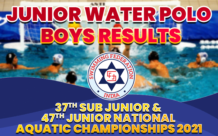 37th Sub Junior & 47th Junior National Aquatic Championships 2021 - Junior Water Polo Boys Results