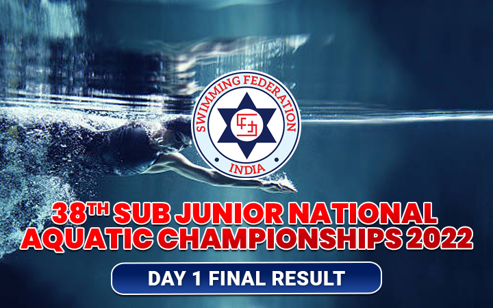 38th Sub Junior National Aquatic Championships 2022 - Day 1 Final Result