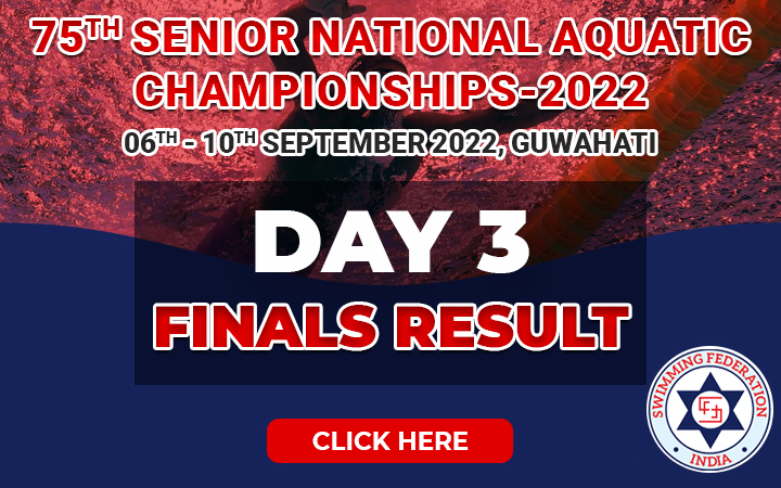 74th Senior National Aquatic Championships 2021 - Day 3 Final Result
