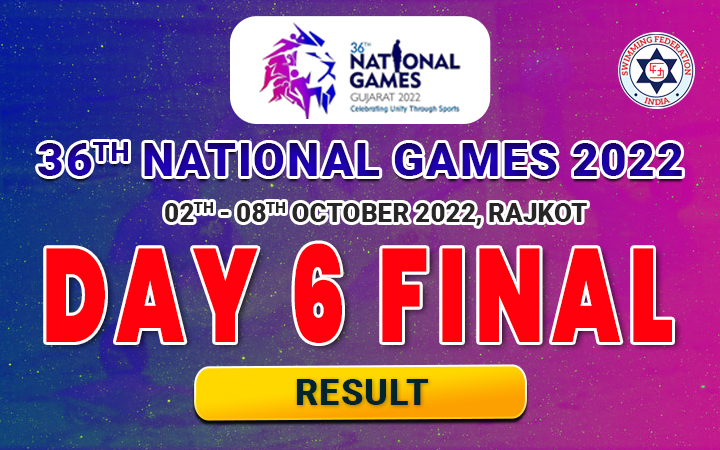 36TH NATIONAL GAMES 2022 GUJARAT - DAY 6 FINAL RESULT