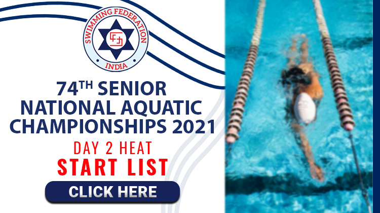74th Senior National Aquatic Championships 2021 - Day 2 Heat Start List