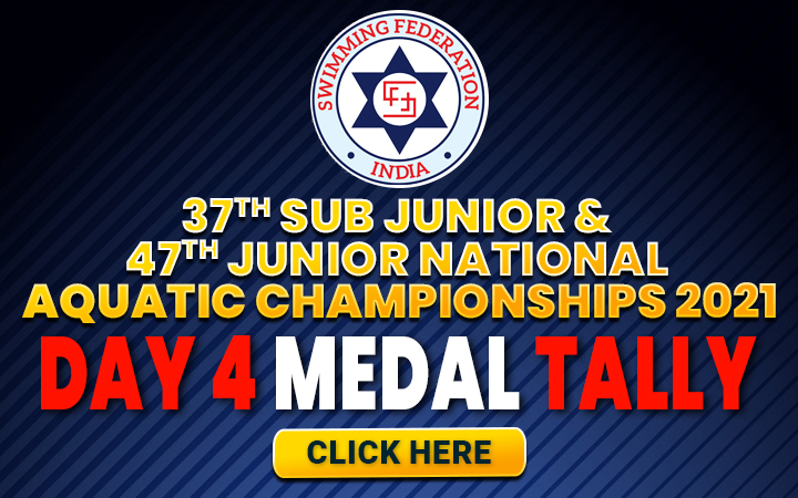 37th Sub Junior & 47th Junior National Aquatic Championships 2021- Day 4 Medal Tally