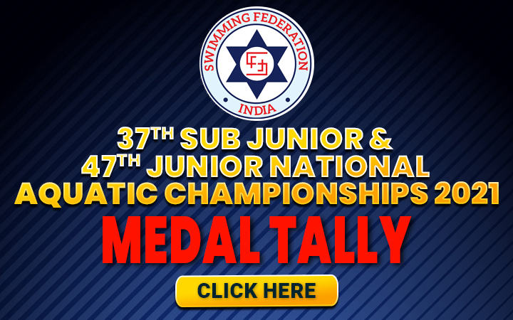 37th Sub Junior & 47th Junior National Aquatic Championships 2021 - Medal Tally