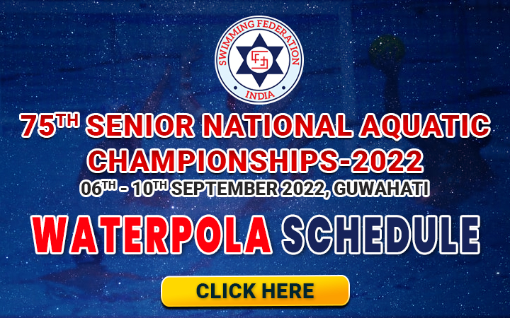 75TH SENIOR NATIONAL AQUATIC CHAMPIONSHIPS 2022 - WATERPOLO SCHEDULE