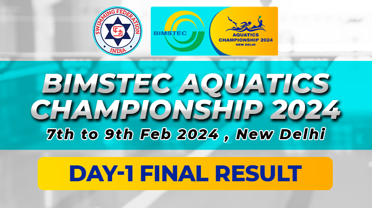 Bimstec Aquatics Championship 2024 - Day 1 Final Result