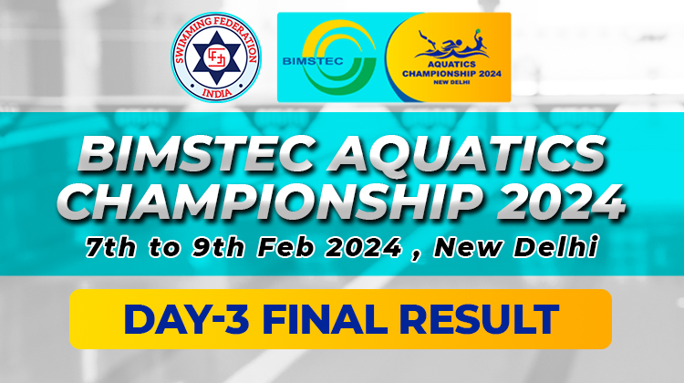 Bimstec Aquatics Championship 2024 - Day 3 Final Result