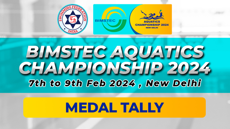 Bimstec Aquatics Championship 2024 - Medal Tally (Swimming Events)