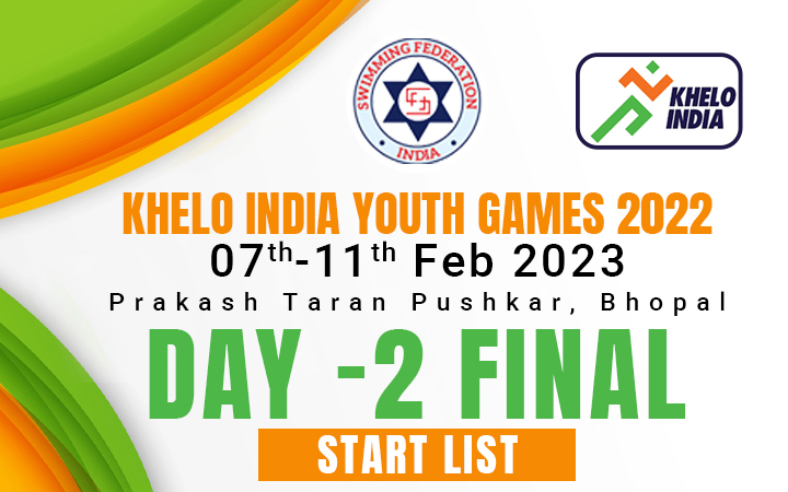 Khelo India Youth Games 2022 - Day 2 Final Start List